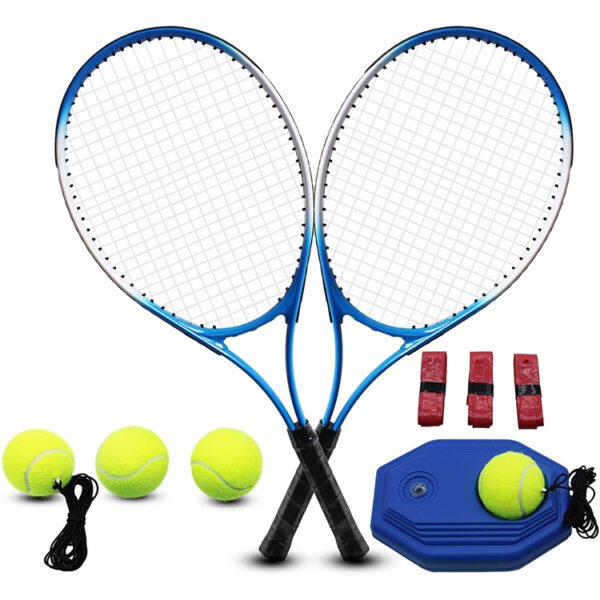 Recreational Tennis Rackets Set for Beginners and Professional with 4 Tennis Balls, 3 Overgrips, 1 Tennis Bag